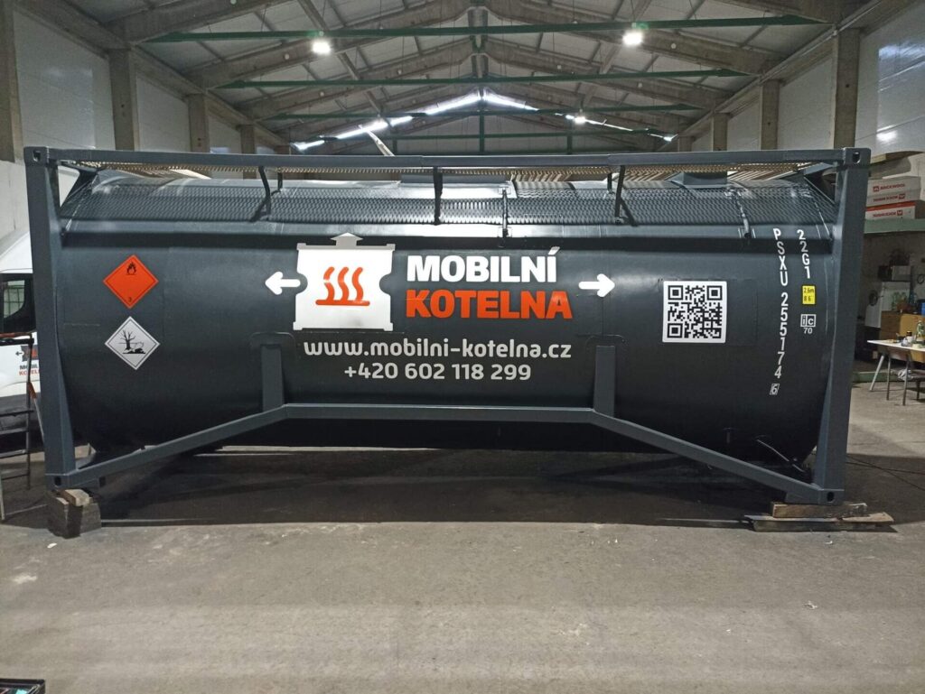 Nová nádrž z Nizozemska pro Mobilní kotelnu.